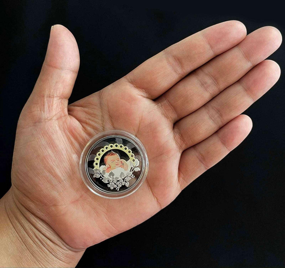 10g Silver Colour Teddy Bear Coin-1pc - RB Diamond Jewellers
