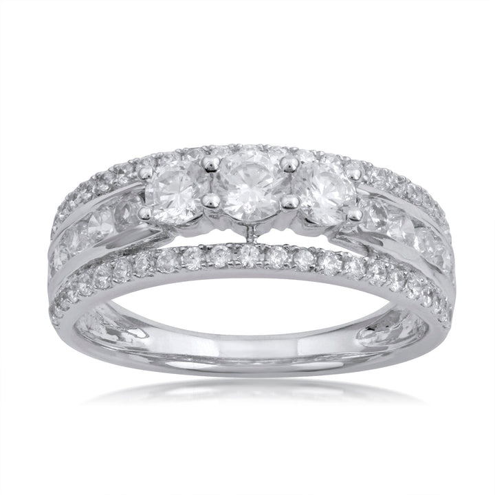 18K WG Women Bridal Diamond Ring-1pc - RB Diamond Jewellers