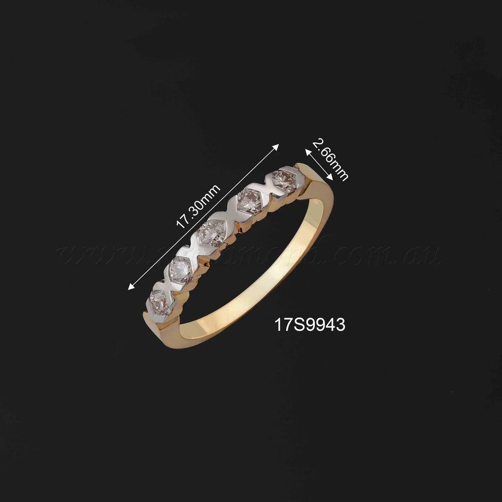 18K YG Diamond Band Ring-1pc - RB Diamond Jewellers