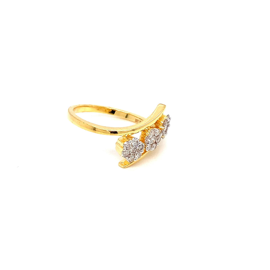 18K YG Pressure Set Diamond Ring-1pc - RB Diamond Jewellers