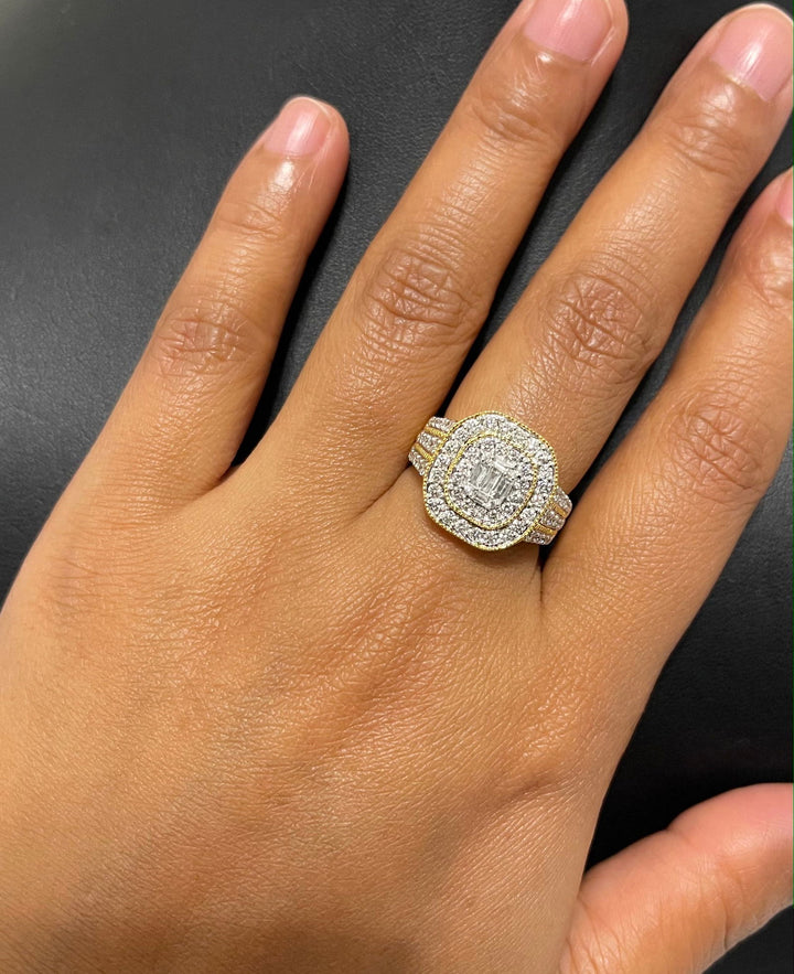 18K YG Women Bridal Diamond Ring-1pc - RB Diamond Jewellers