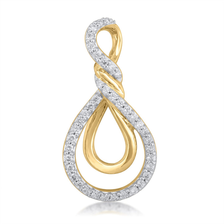 18K YG Women Fancy Diamond Pendant-1pc - RB Diamond Jewellers