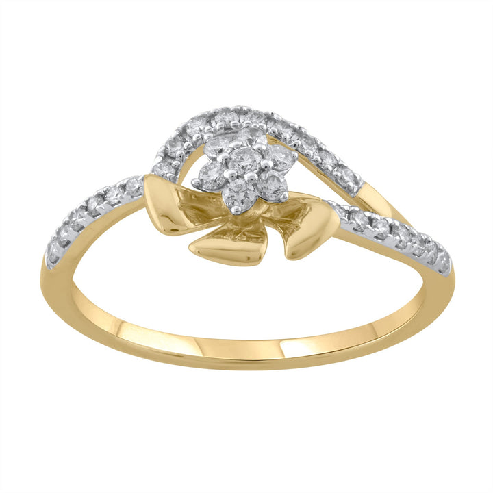 18K YG Women Fancy Diamond Ring-1pc - RB Diamond Jewellers