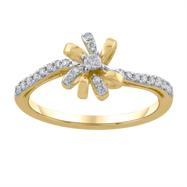 18K YG Women Fancy Diamond Ring-1pc - RB Diamond Jewellers