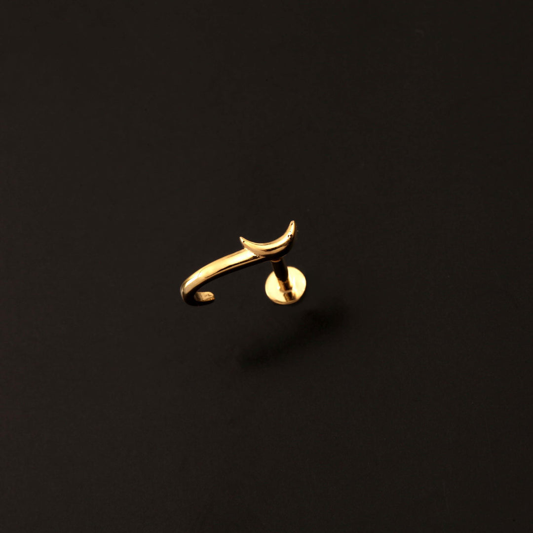 18K YG Women Fancy Nosepin-1pc - RB Diamond Jewellers