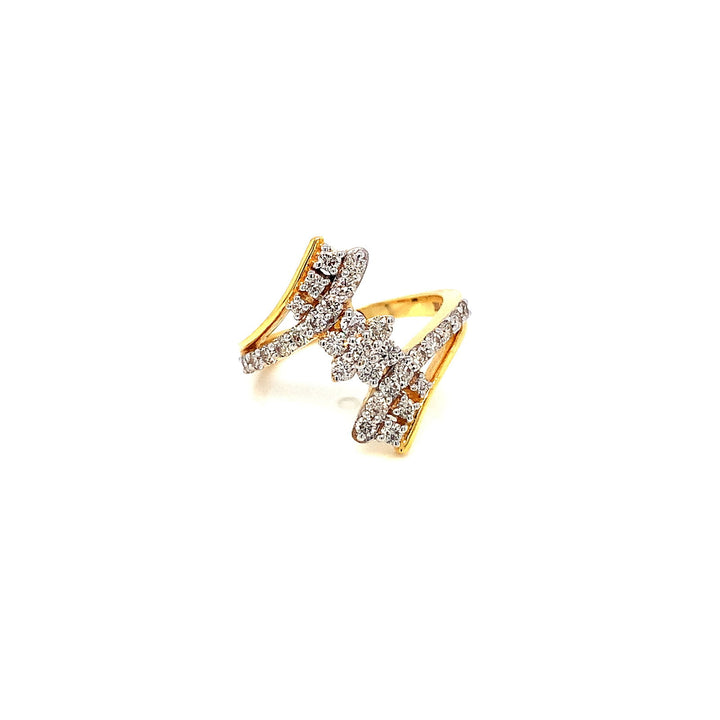 18K YG Women Star Diamond Ring-1pc - RB Diamond Jewellers