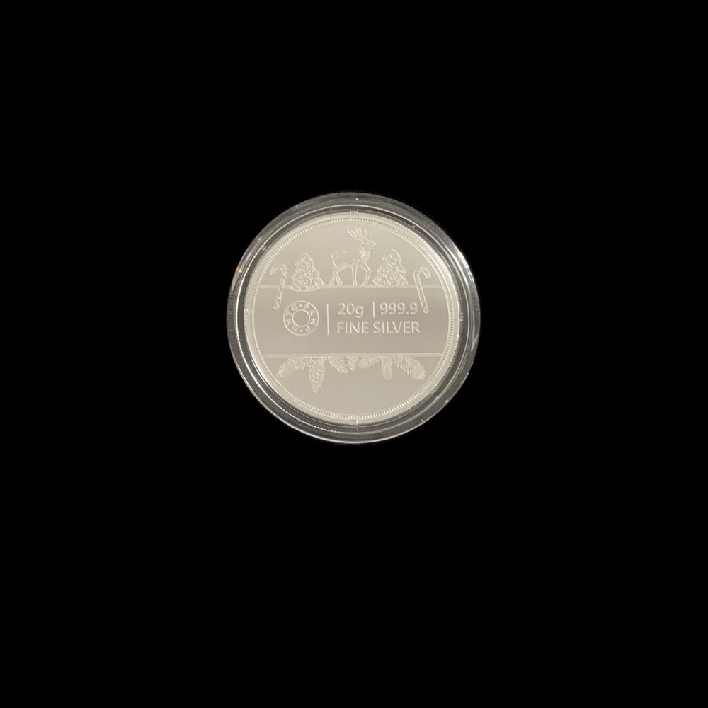 20g 999.9 Purity Silver Colour Christmas Silver Coin-1pc - RB Diamond Jewellers