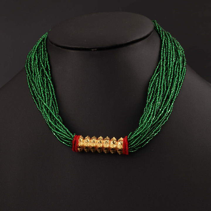 Explore the cultural richness of a Tilhari necklace at a Nepali jewellery shop in Sydney