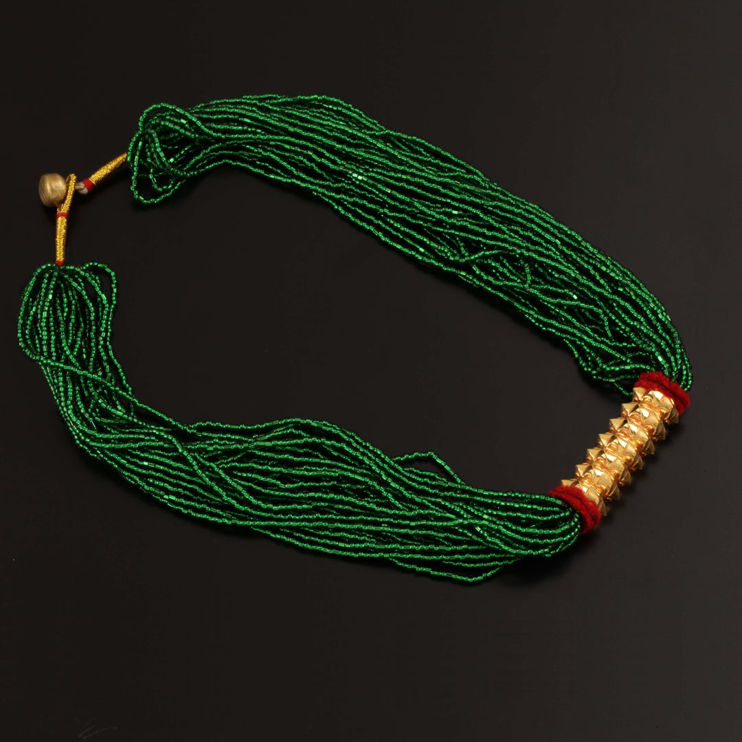 Explore the cultural richness of a Tilhari necklace at a Nepali jewellery shop in Sydney