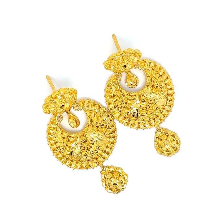 24K YG Ramleela Earring-1pair