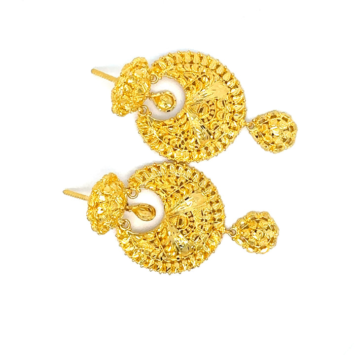 24K YG Ramleela Earring-1pair