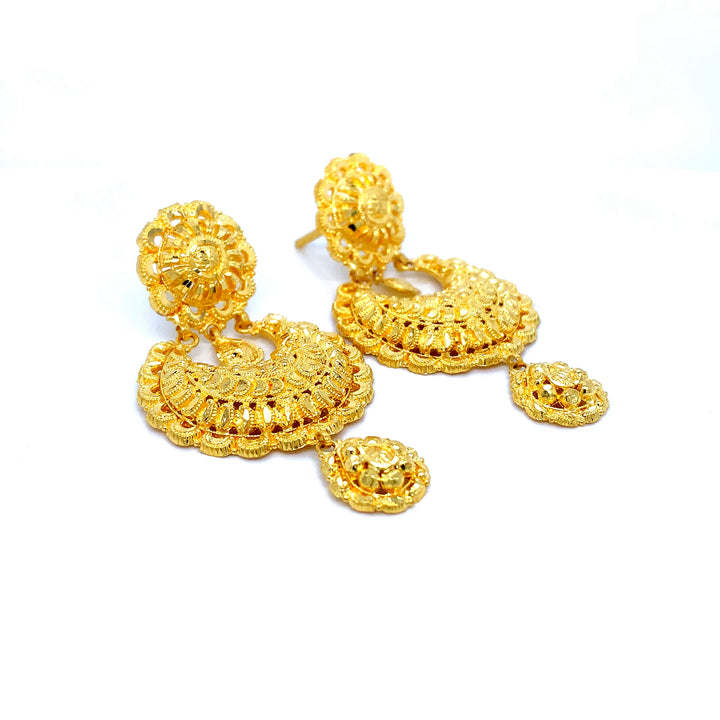 24K YG Ramleela Earring-1pair