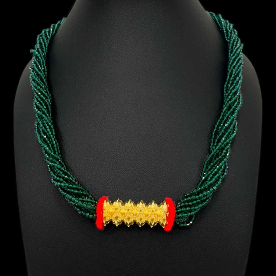 24K YG Green Hydro Pote Tilhari-1pc