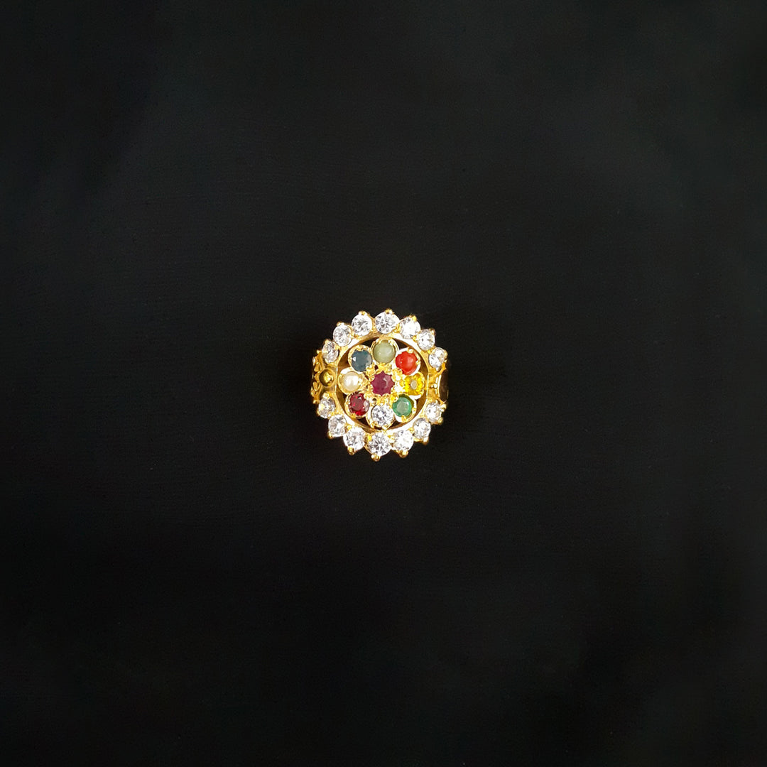 22K YG Semi Stone Fancy Ring-1pc
