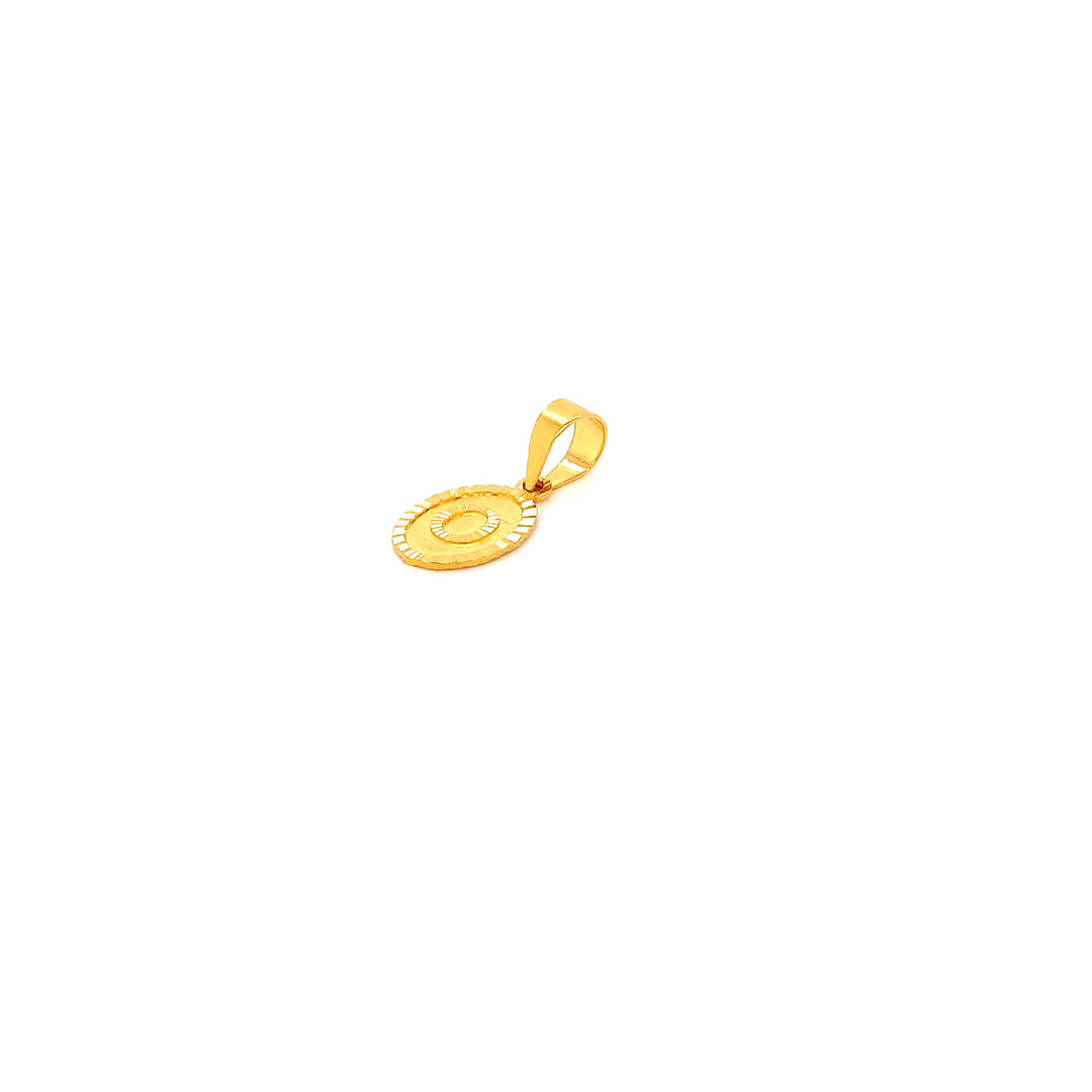22K YG Fancy Pendant-1pc
