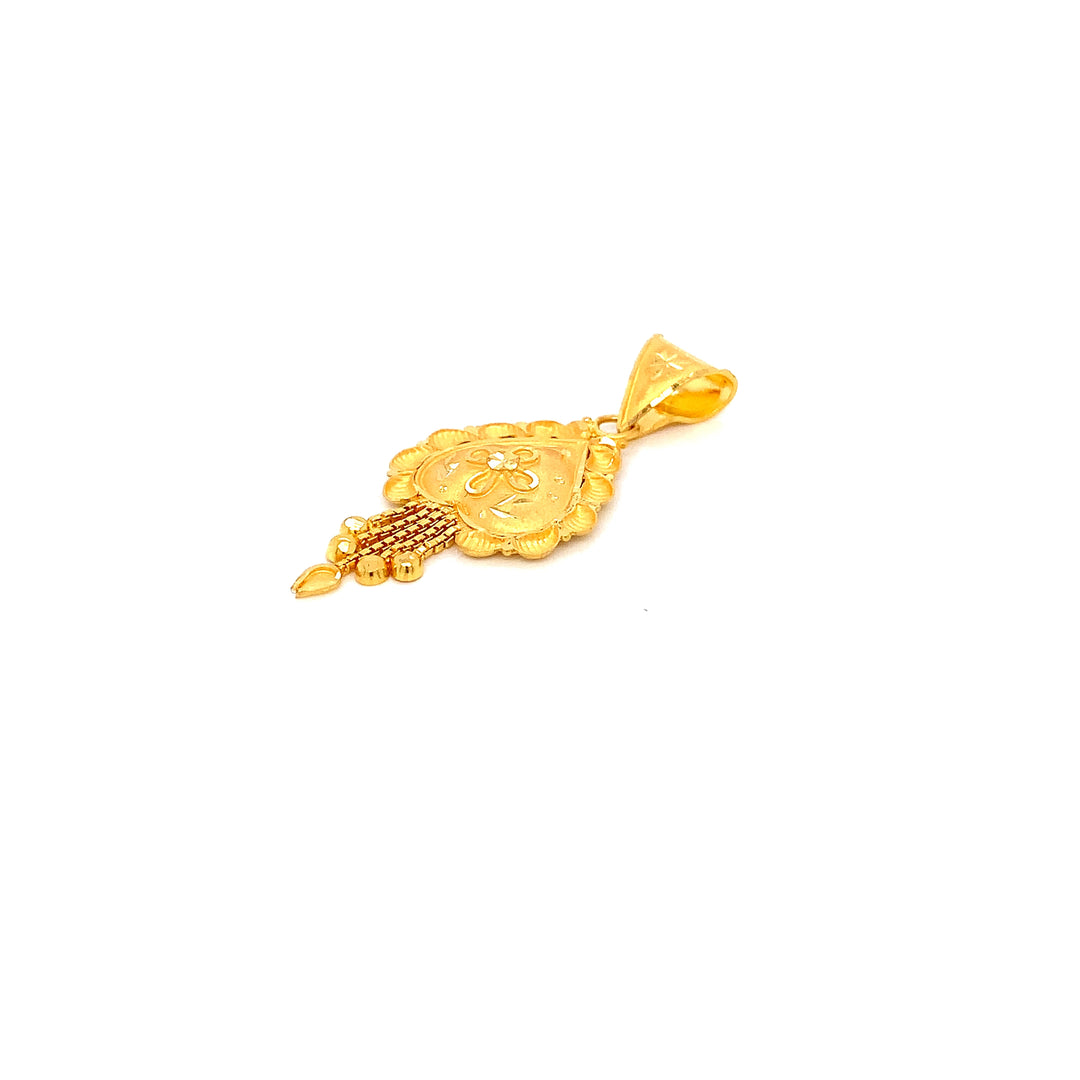 22K YG Fancy Pendant-1pc