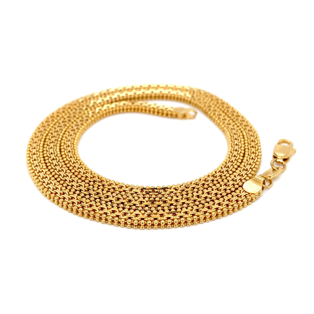 22K YG Ball Fancy Chain-1pc