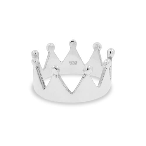 Sterling Silver Crown Ring-1pc