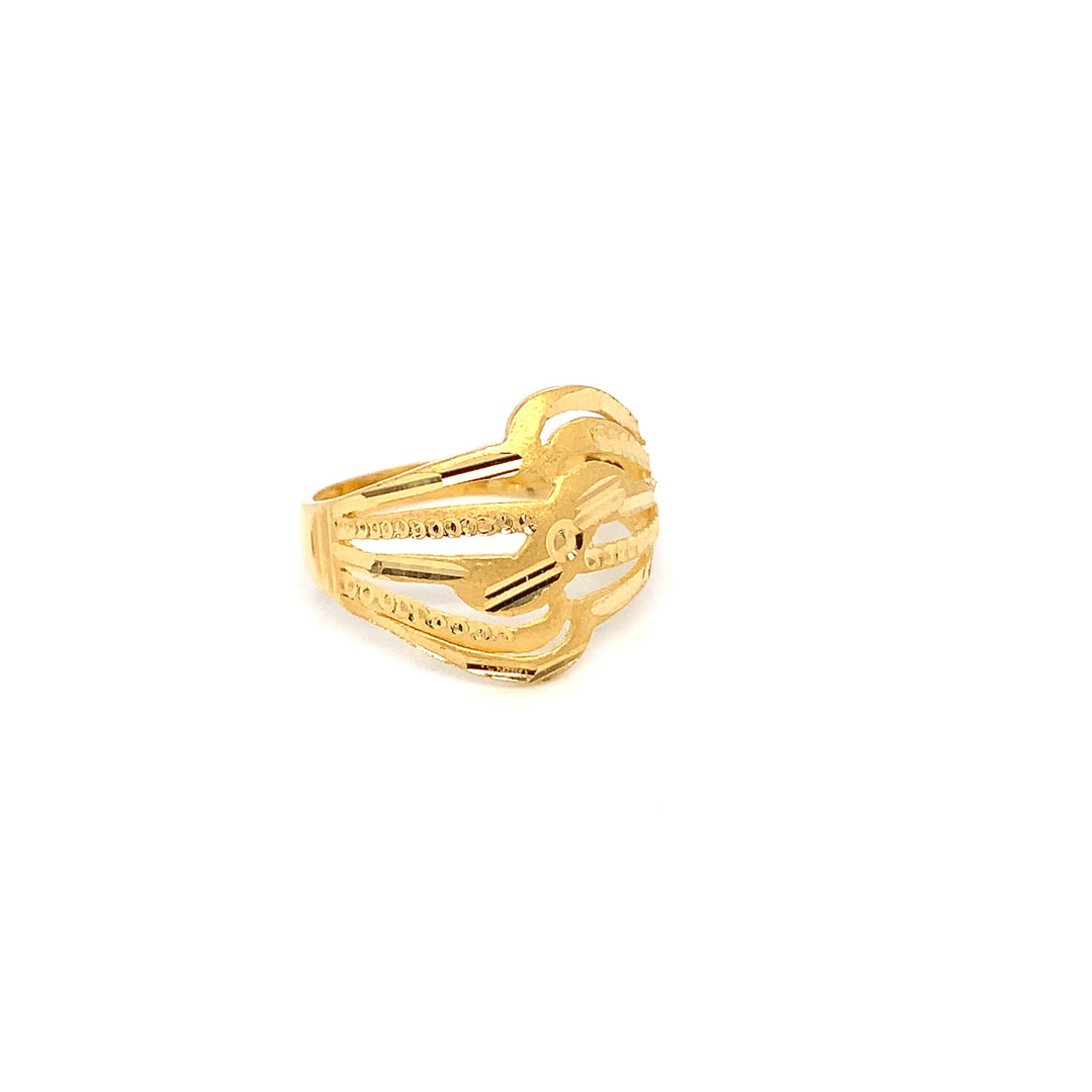 22K YG Fancy Ring-1pc