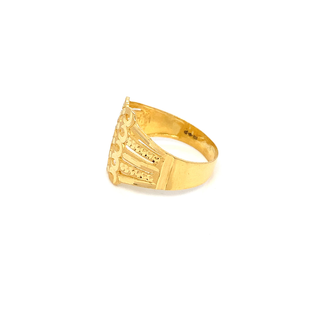 22K YG Fancy Ring-1pc