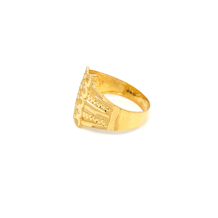 22K YG Fancy Ring-1pc