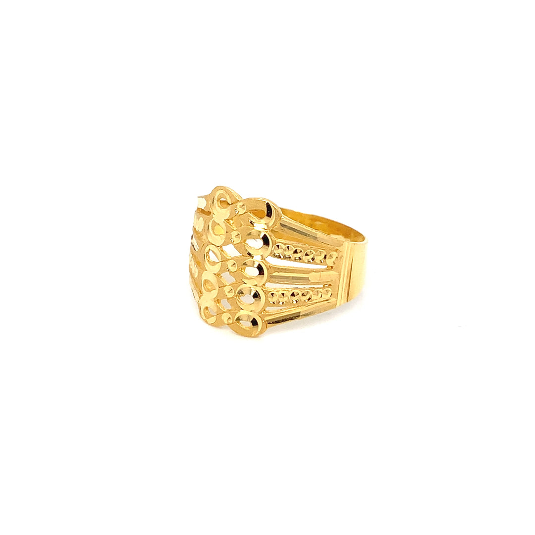 22K YG Fancy Ring-1pc