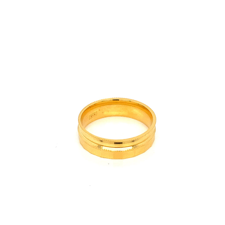 22K YG Fancy Band Ring-1pc
