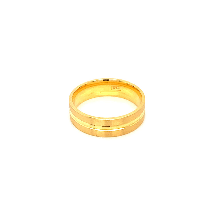 22K YG Fancy Band Ring-1pc