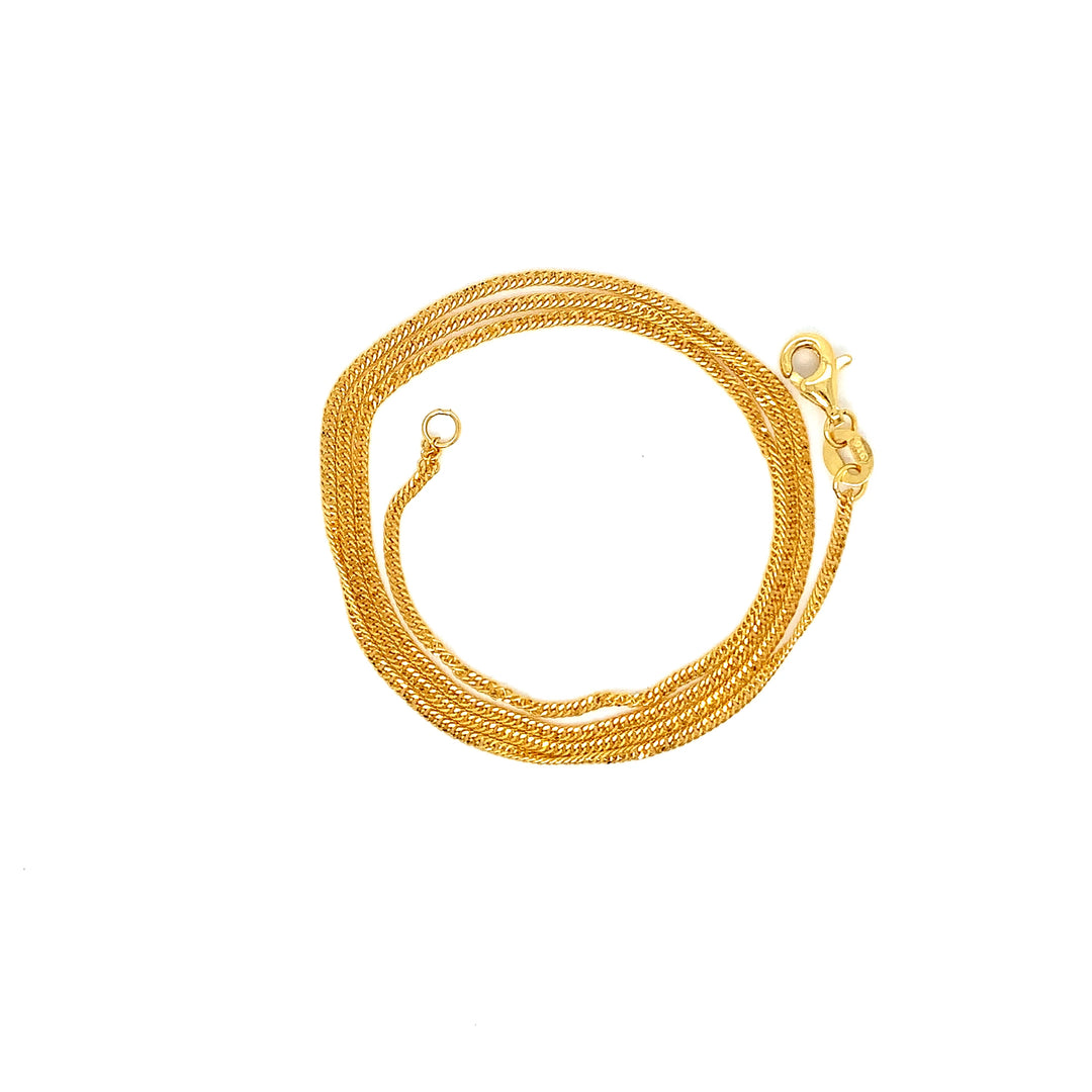 22K YG Fancy Chain-1pc