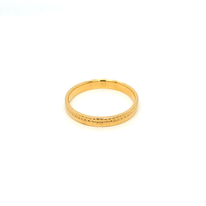 22K YG Fancy Band Ring-1pc