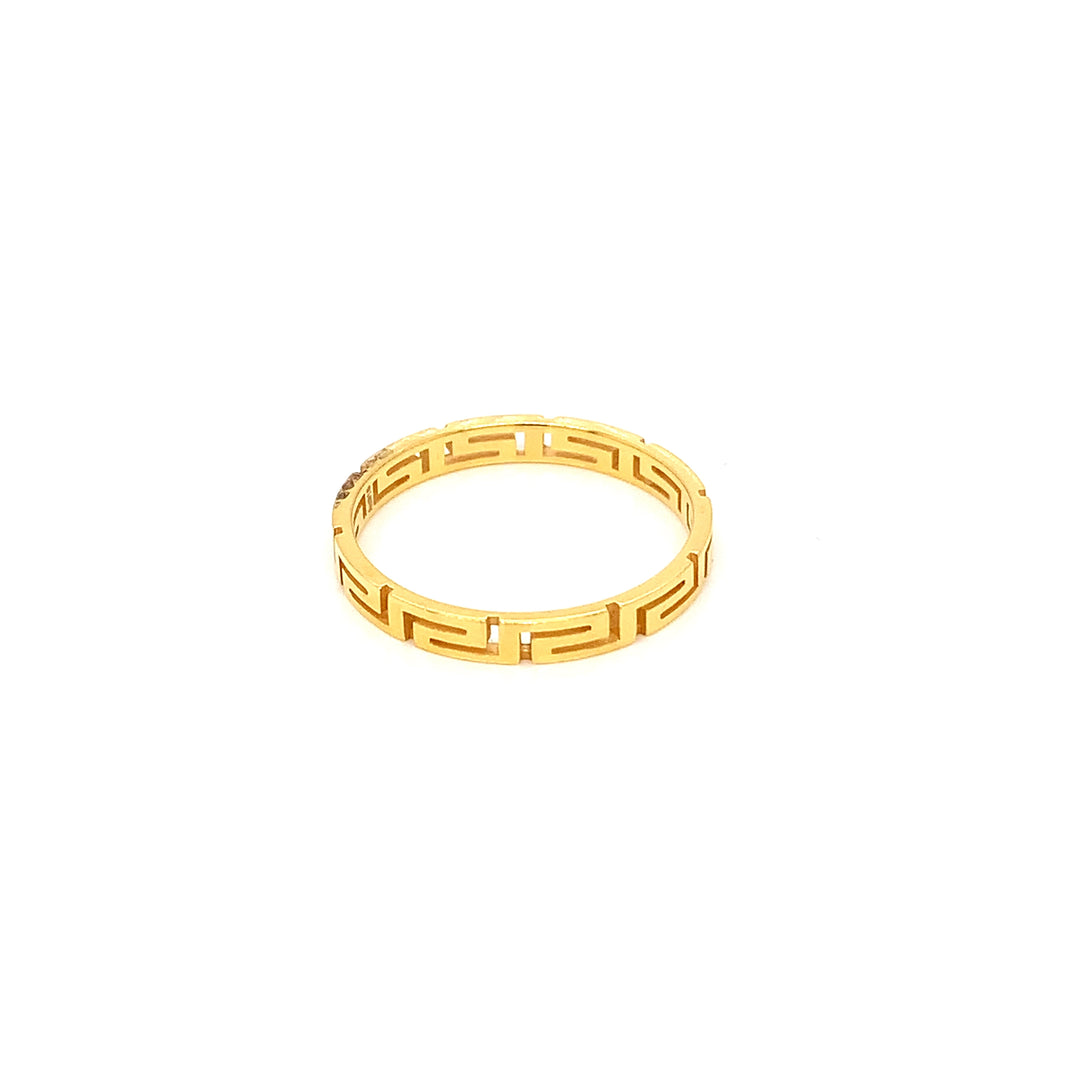 22K YG Fancy Band Ring-1pc