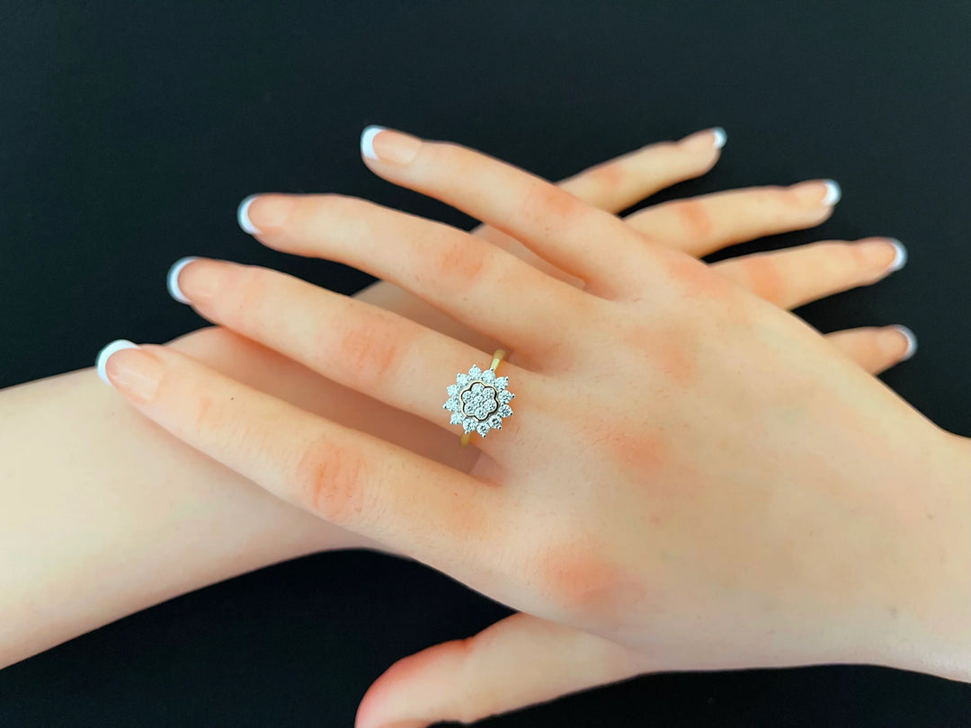 18K YG Ghera Diamond Ring-1pc