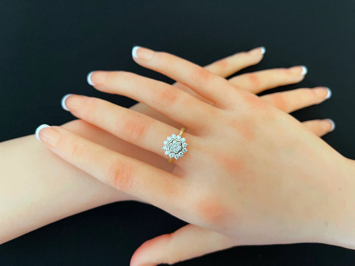 18K YG Ghera Diamond Ring-1pc