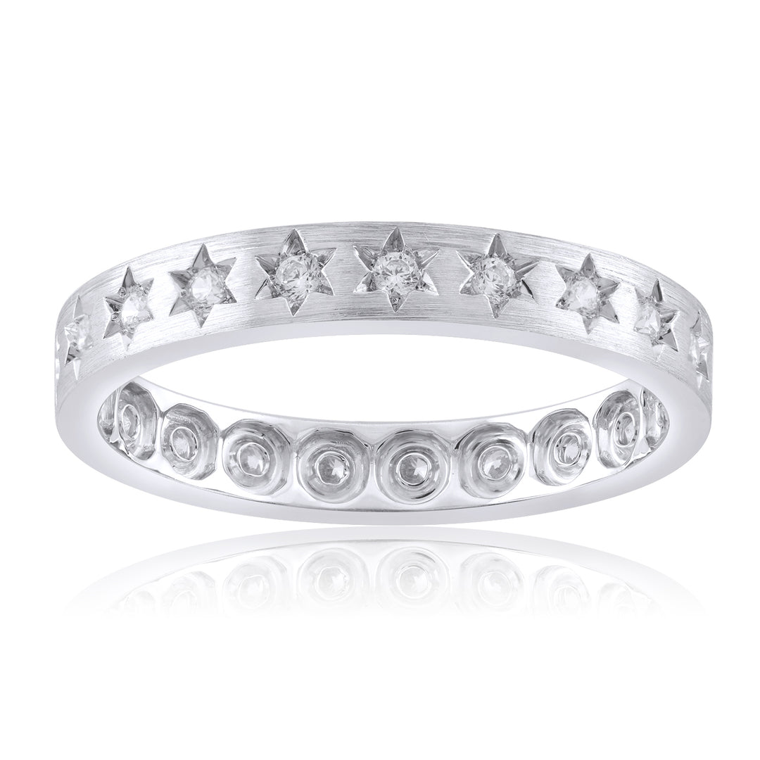 18K WG Band Diamond Ring- 1pc