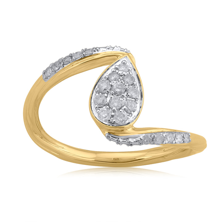 18K YG Cluster Diamond Ring- 1pc