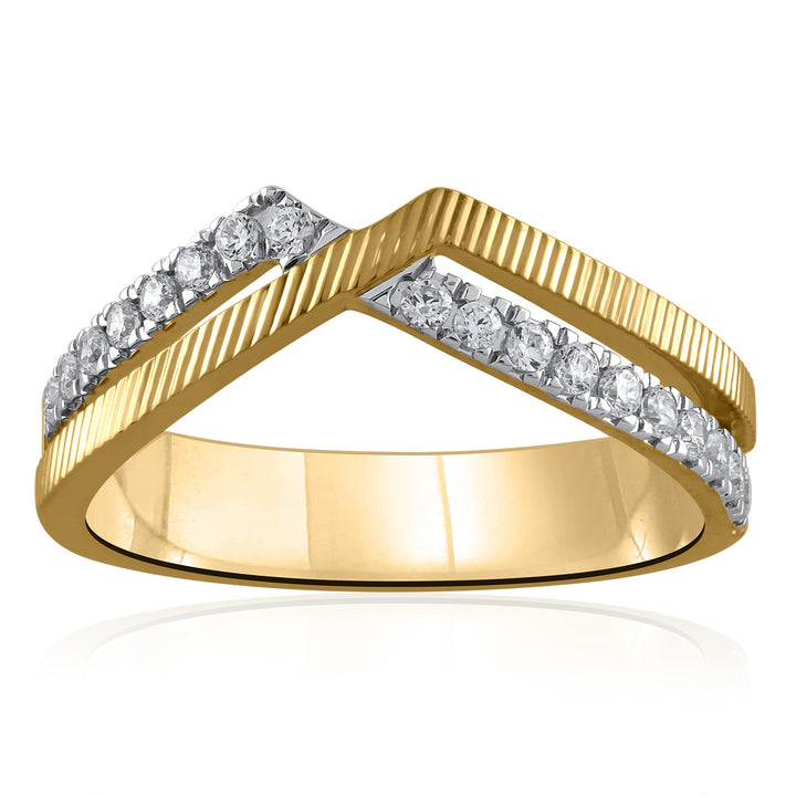 18K YG Cluster Diamond Ring- 1pc