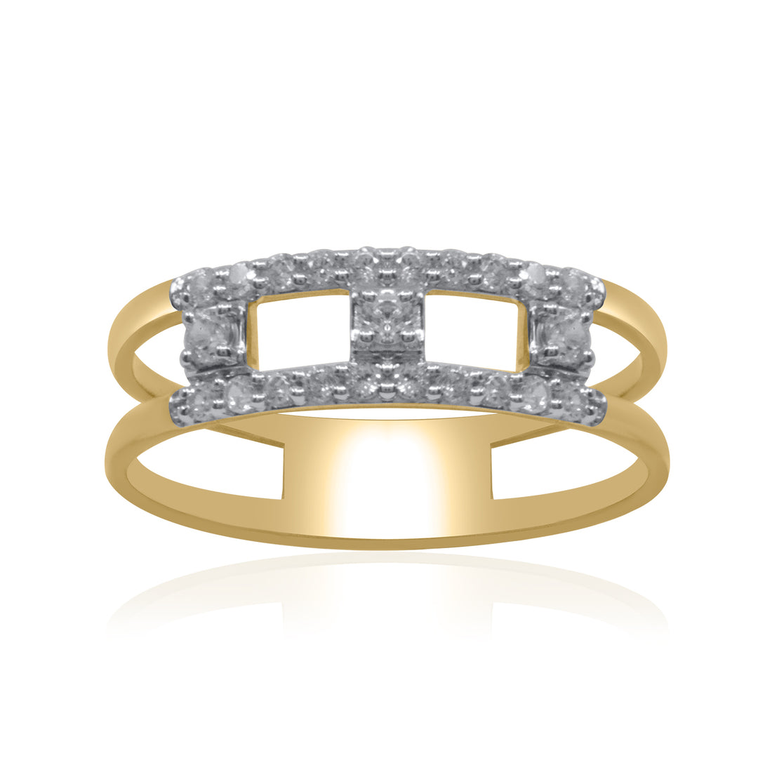 18K YG Cluster Diamond Ring- 1pc