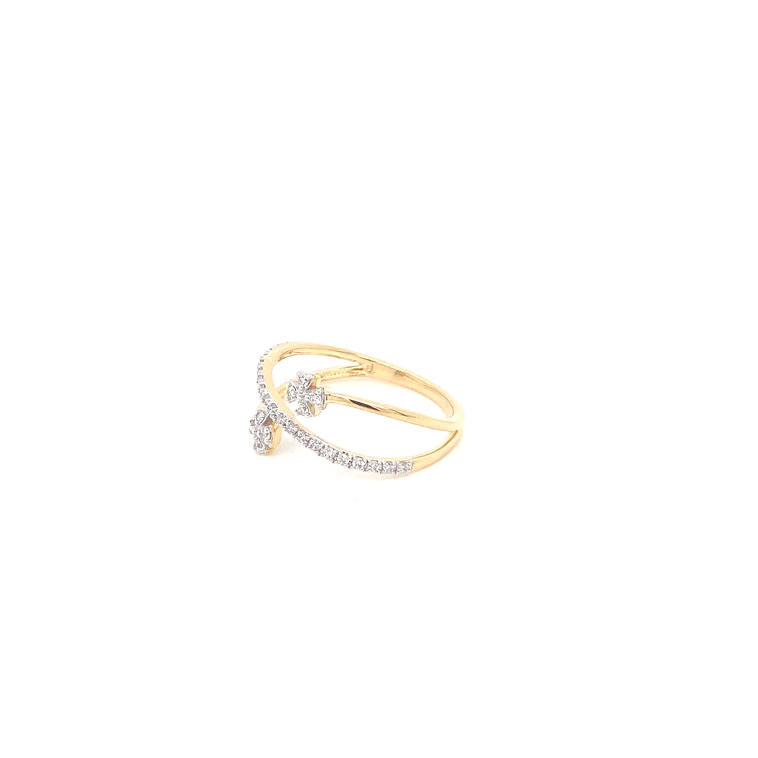 18K YG Fancy Diamond Ring- 1pc