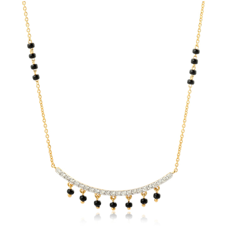 Fancy Diamond Mangalsutra with 18K Chain