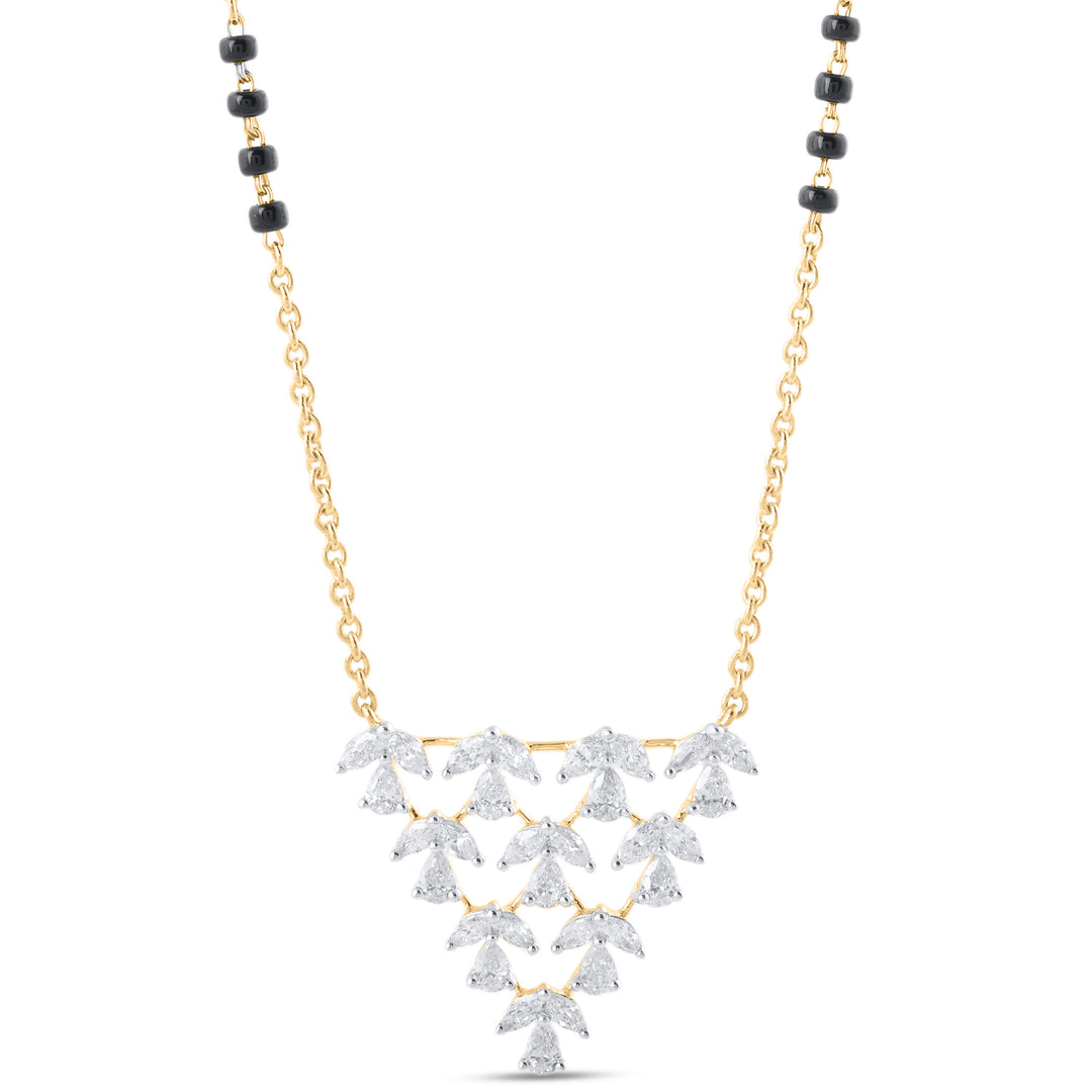 Fancy Diamond Mangalsutra – 18K Chain