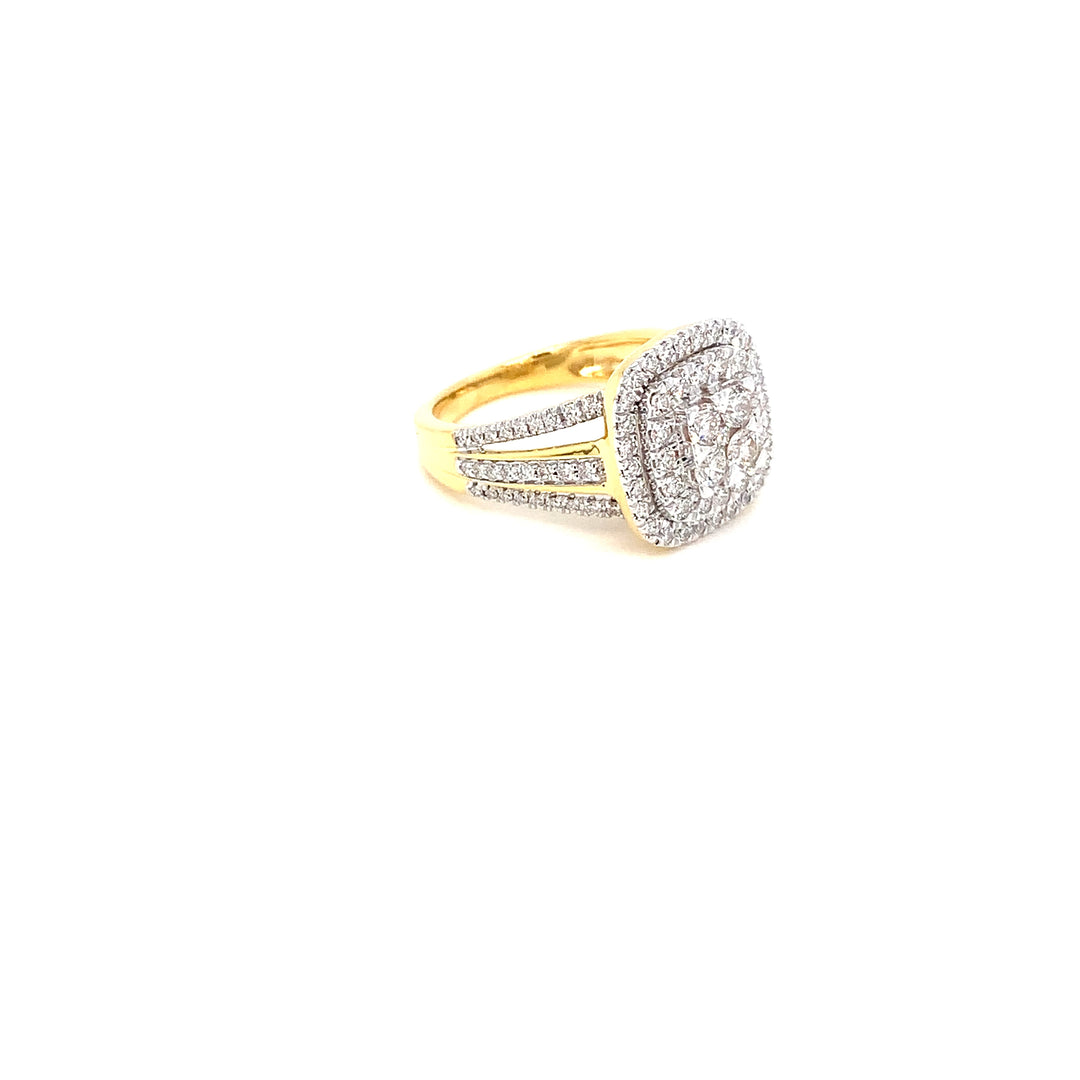 18K YG Bridal Diamond Ring- 1pc