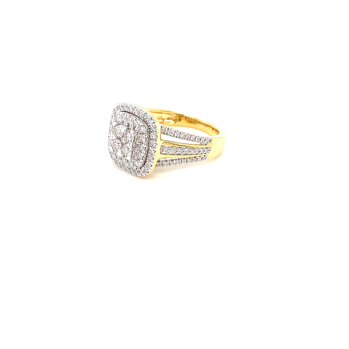 18K YG Bridal Diamond Ring- 1pc
