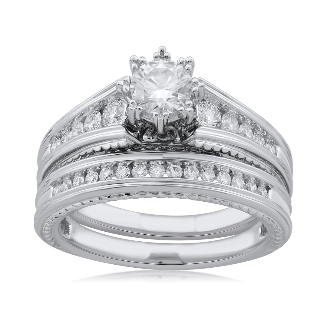 18K WG Engagement Diamond Ring- 1pc