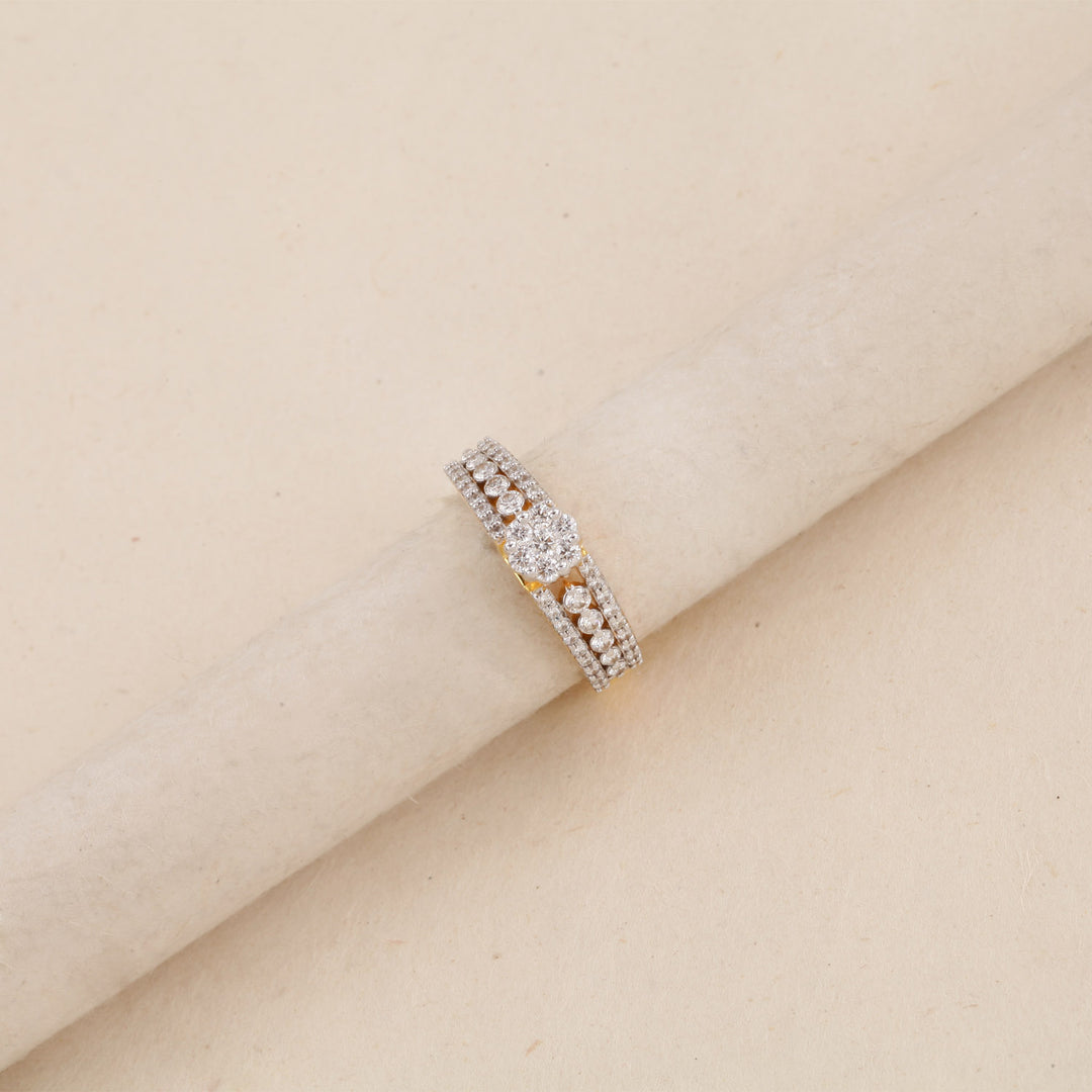 14K YG Engagement Diamond Ring- 1dc