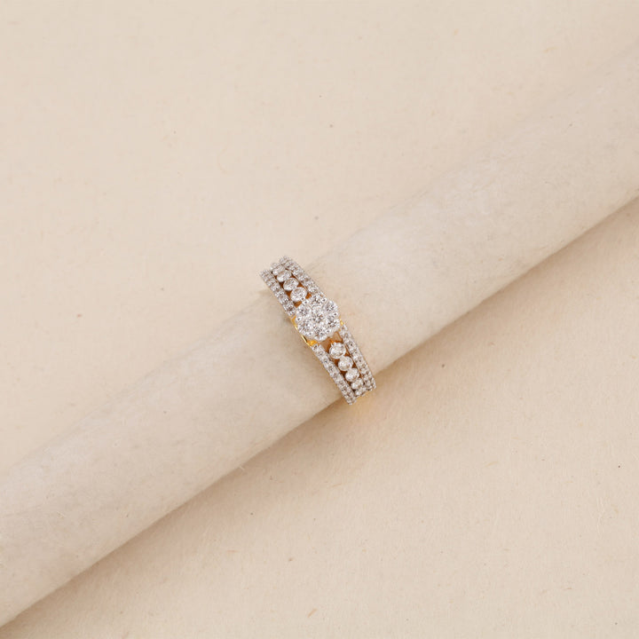 14K YG Engagement Diamond Ring- 1dc