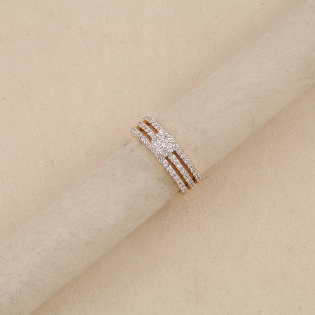 14K YG Engagement Diamond Ring- 1dc