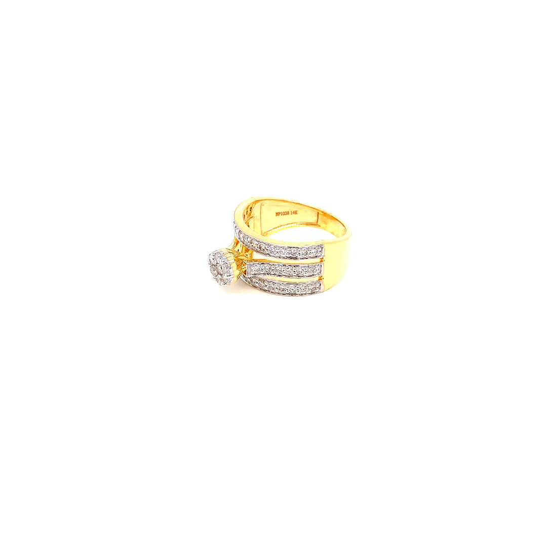 14K YG Bridal Diamond Ring- 1pc