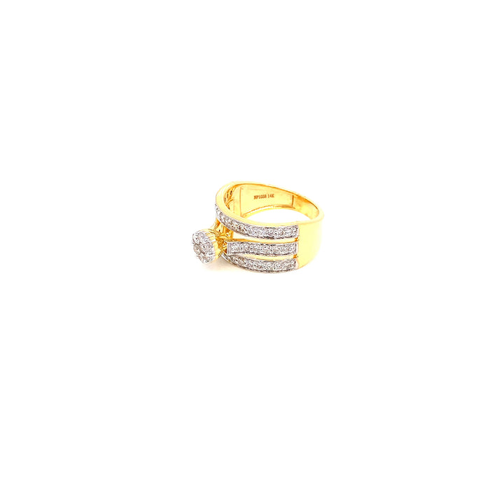 14K YG Bridal Diamond Ring- 1pc
