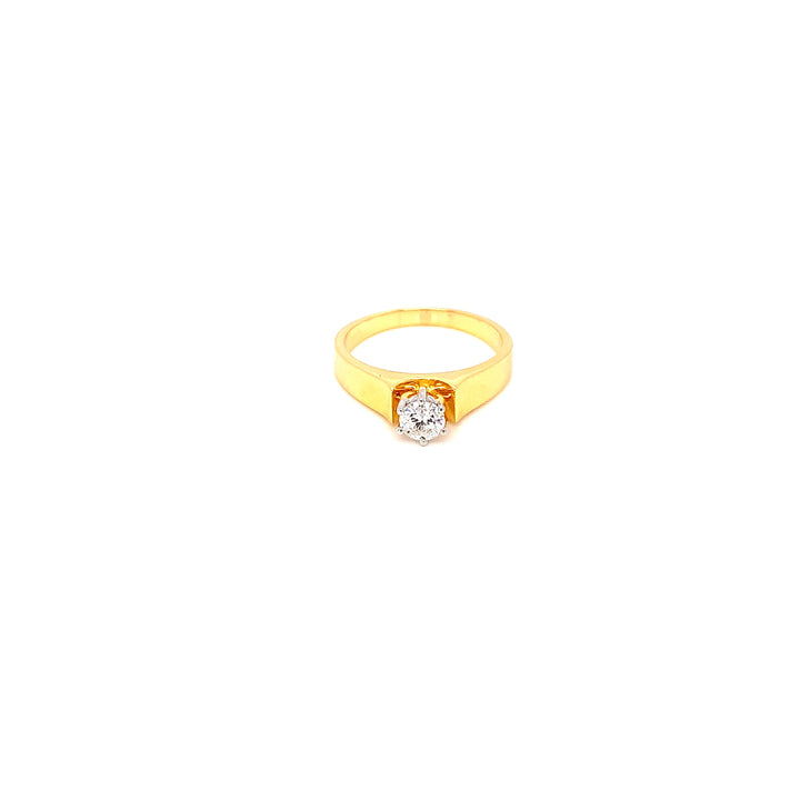 18K YG Solitaire Diamond Ring- 1pc