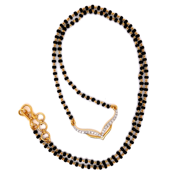 18K YG Fancy Diamond Mangalsutra- 1pc